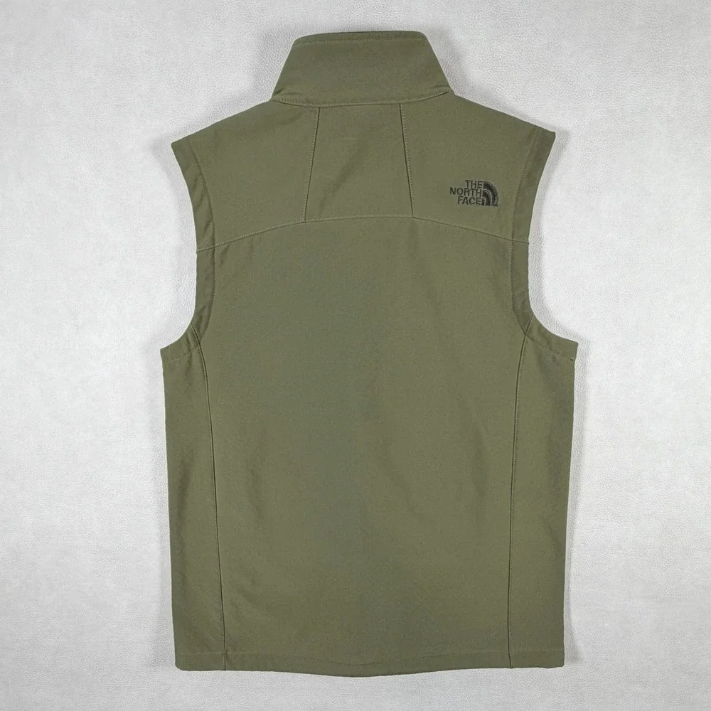 The North Face Apex Bionic Softshell Vest Mens Small Olive Green Windproof